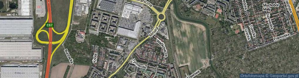 Zdjęcie satelitarne Gombrowicza Witolda ul.