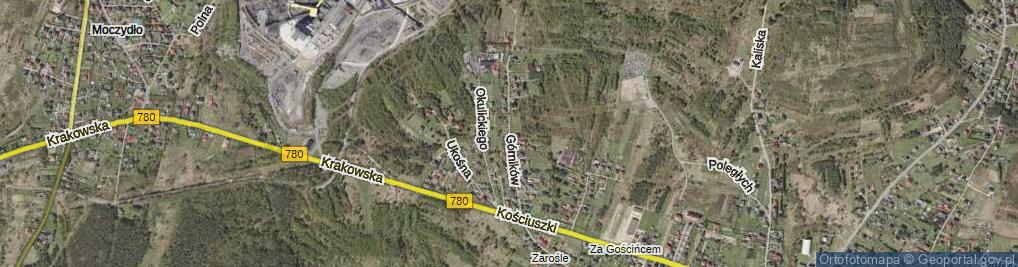 Zdjęcie satelitarne Górników ul.