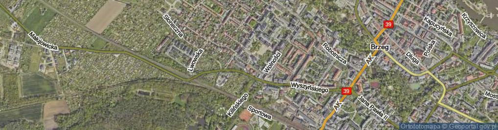 Zdjęcie satelitarne Grunwaldzka ul.