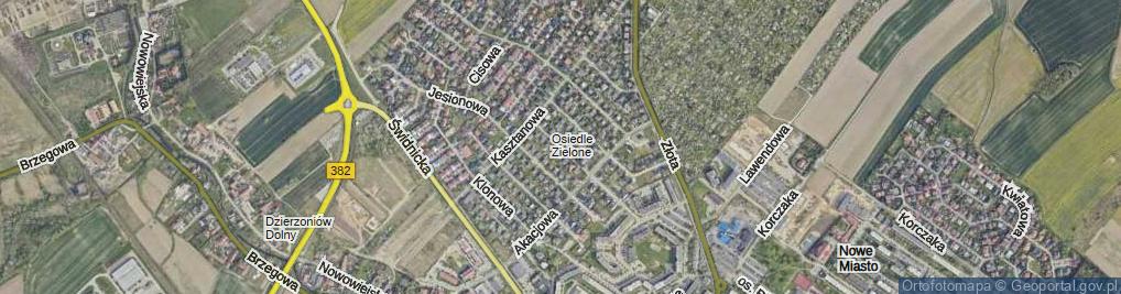 Zdjęcie satelitarne Grabowa ul.