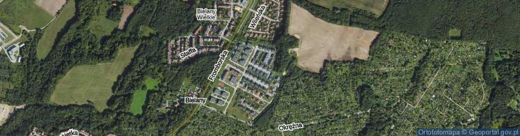 Zdjęcie satelitarne Grodzieńska ul.