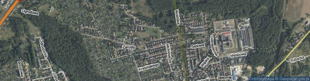 Zdjęcie satelitarne Graniczna ul.