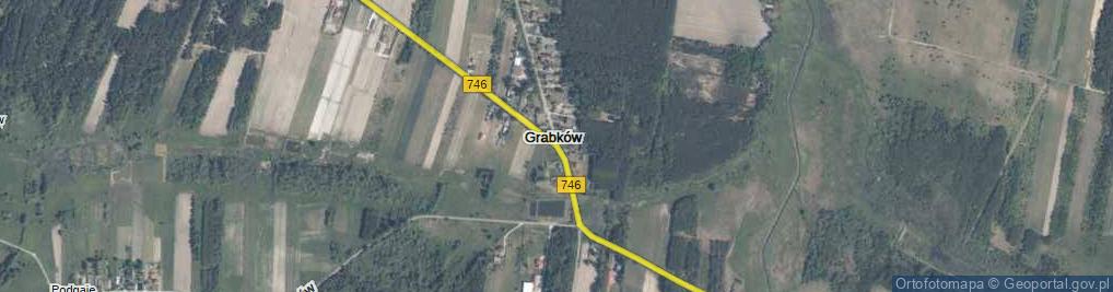 Zdjęcie satelitarne Grabków ul.
