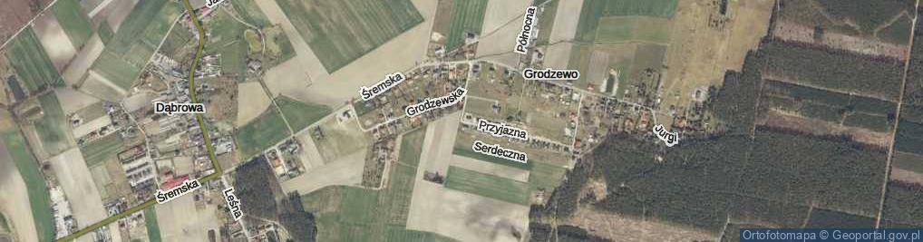 Zdjęcie satelitarne Grodzewo ul.