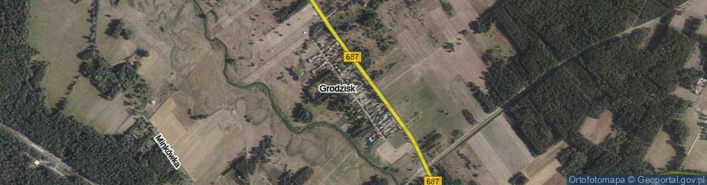 Zdjęcie satelitarne Grodzisk ul.