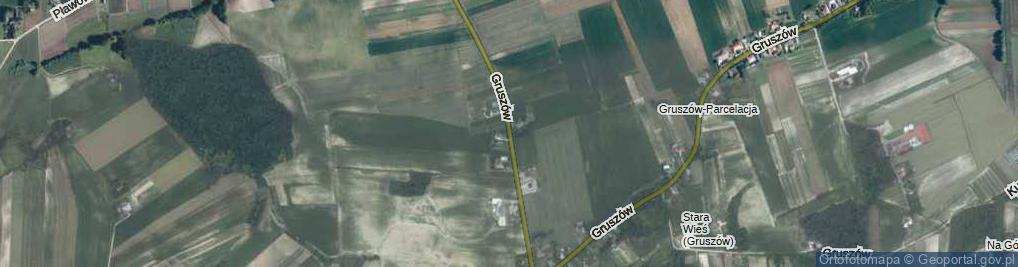 Zdjęcie satelitarne Gruszów ul.