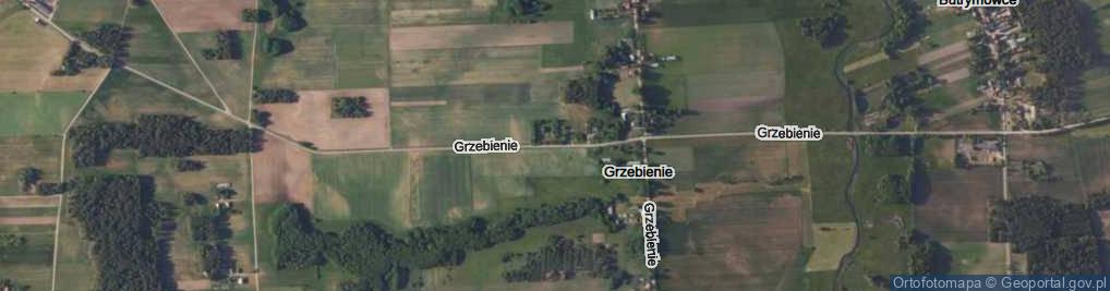 Zdjęcie satelitarne Grzebienie ul.