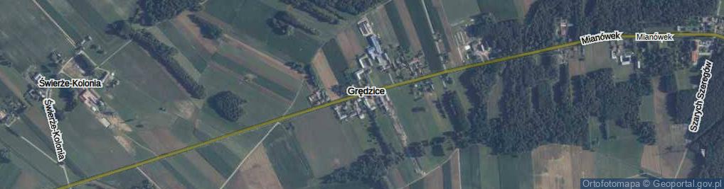 Zdjęcie satelitarne Grędzice ul.