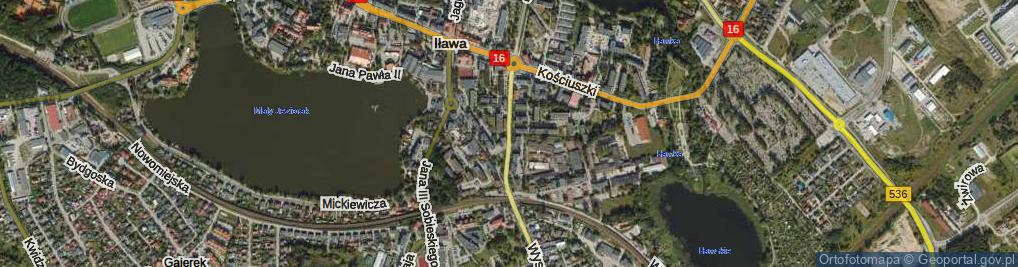 Zdjęcie satelitarne Grunwaldzka ul.