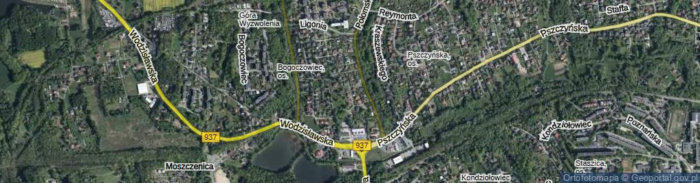 Zdjęcie satelitarne Grażyńskiego Michała ul.