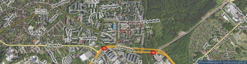 Zdjęcie satelitarne Grottgera Artura ul.