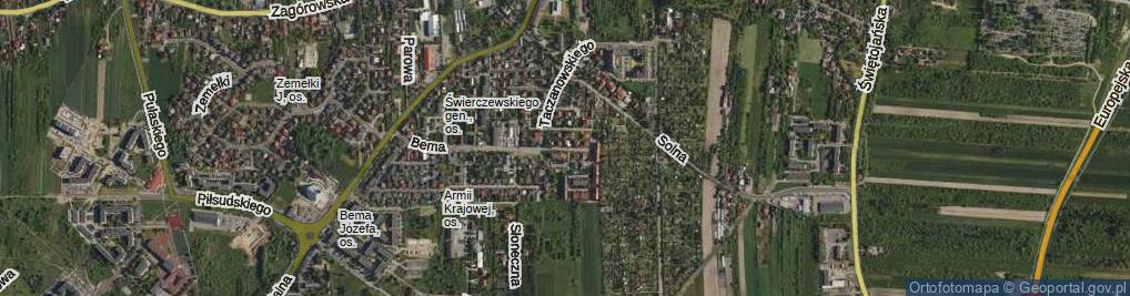 Zdjęcie satelitarne Grota-Roweckiego Stefana, gen. ul.