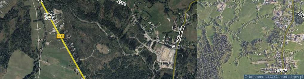 Zdjęcie satelitarne Groń ul.