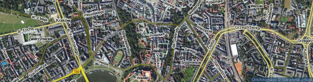 Zdjęcie satelitarne Grodzka ul.