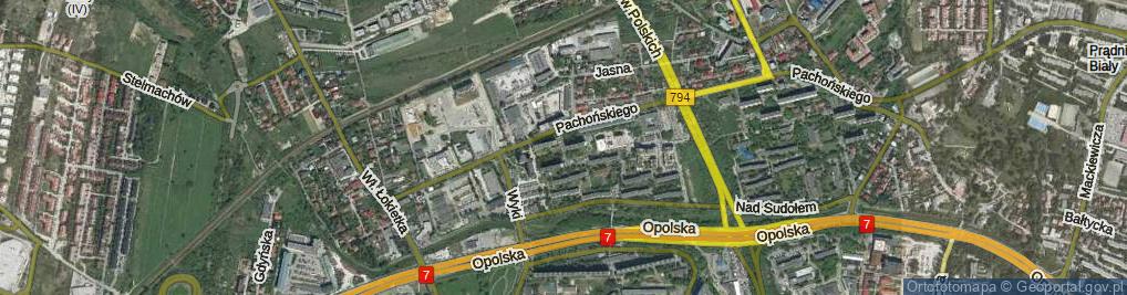 Zdjęcie satelitarne Grochowiaka Stanisława ul.