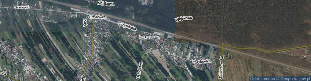 Zdjęcie satelitarne Grzybówka ul.