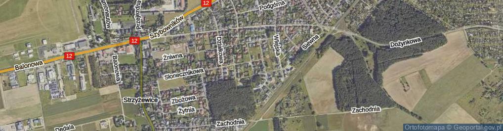 Zdjęcie satelitarne Gryczana ul.