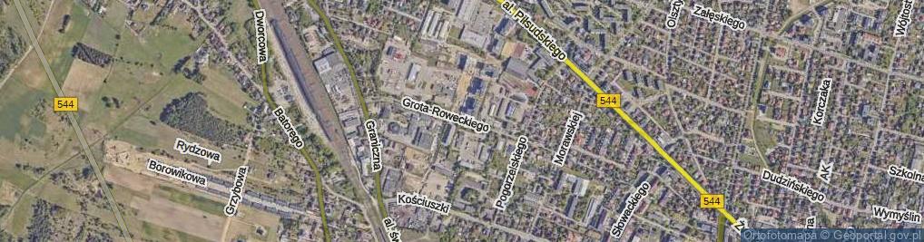 Zdjęcie satelitarne Grota-Roweckiego Stefana, gen. ul.