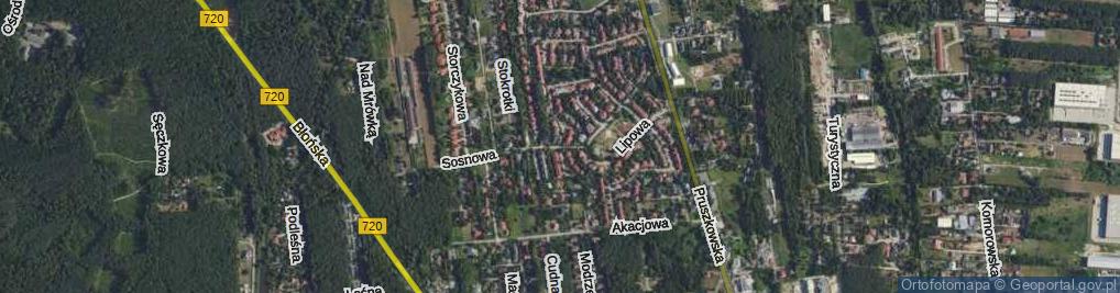 Zdjęcie satelitarne Grabowa ul.