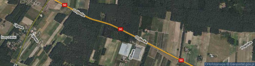 Zdjęcie satelitarne Grójecka ul.