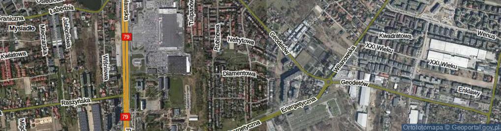 Zdjęcie satelitarne Granitowa ul.