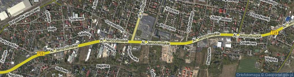 Zdjęcie satelitarne Grunwaldzka ul.