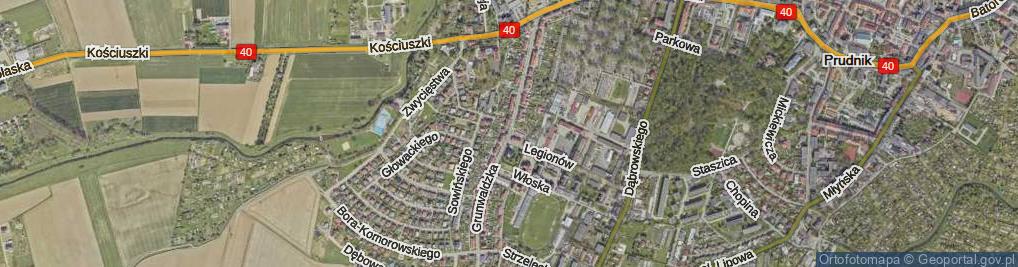 Zdjęcie satelitarne Grunwaldzka ul.