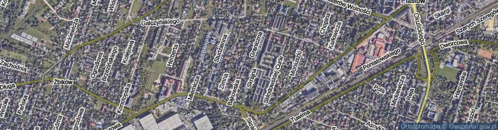 Zdjęcie satelitarne Graniczna ul.