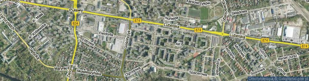 Zdjęcie satelitarne Grota-Roweckiego Stefana, gen. ul.