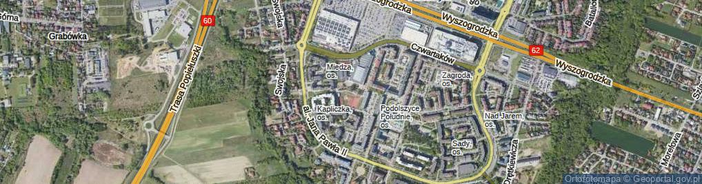 Zdjęcie satelitarne Grzmot-Skotnickiego, gen. ul.