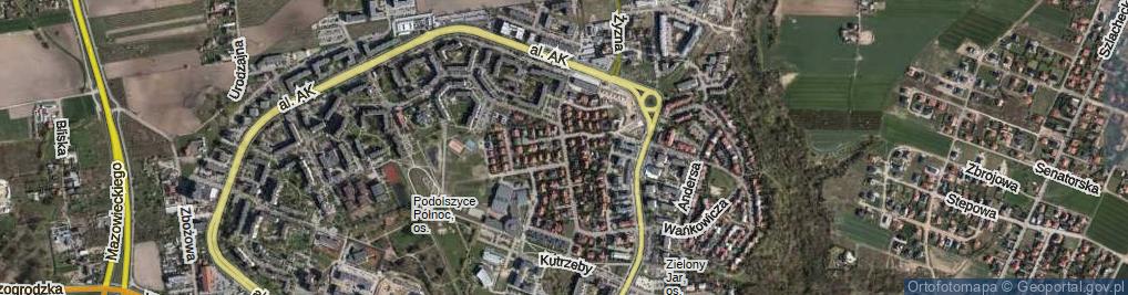 Zdjęcie satelitarne Grota-Roweckiego Stefana, gen. ul.