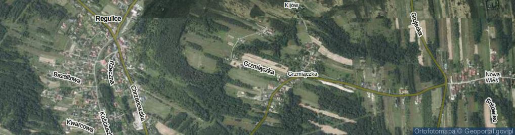 Zdjęcie satelitarne Grzmiączka ul.