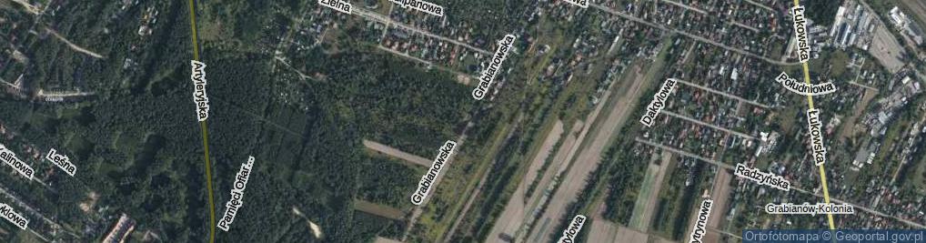 Zdjęcie satelitarne Grabianowska ul.