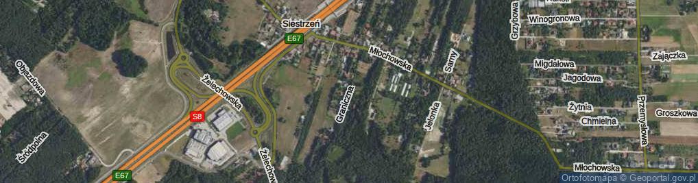 Zdjęcie satelitarne Graniczna ul.