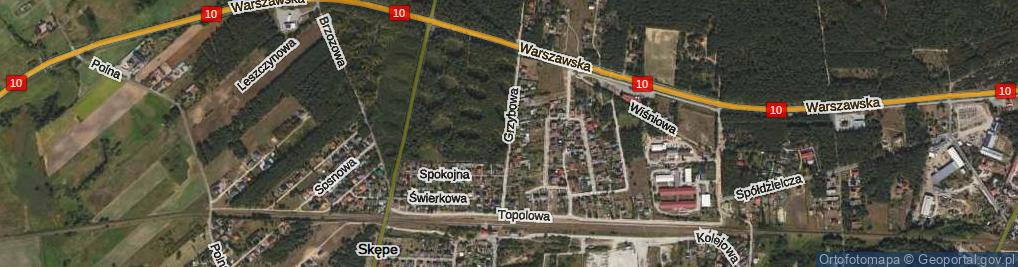 Zdjęcie satelitarne Grzybowa ul.