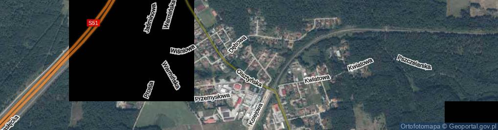 Zdjęcie satelitarne Grabowa ul.