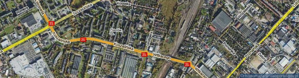 Zdjęcie satelitarne Grottgera Artura ul.