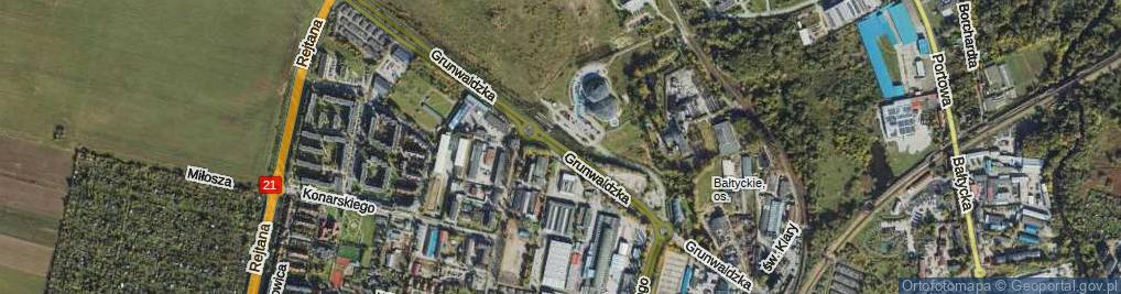 Zdjęcie satelitarne Grunwaldzka ul.