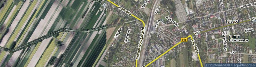 Zdjęcie satelitarne Gruntowa ul.