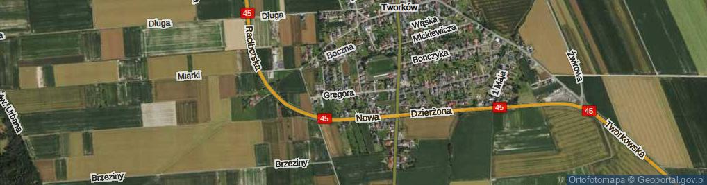 Zdjęcie satelitarne Gregora Józefa, ks. ul.