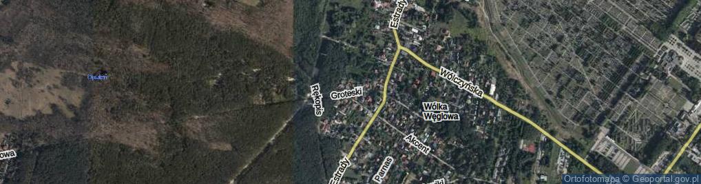 Zdjęcie satelitarne Groteski ul.
