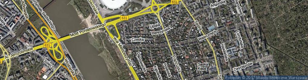 Zdjęcie satelitarne Gruzińska ul.