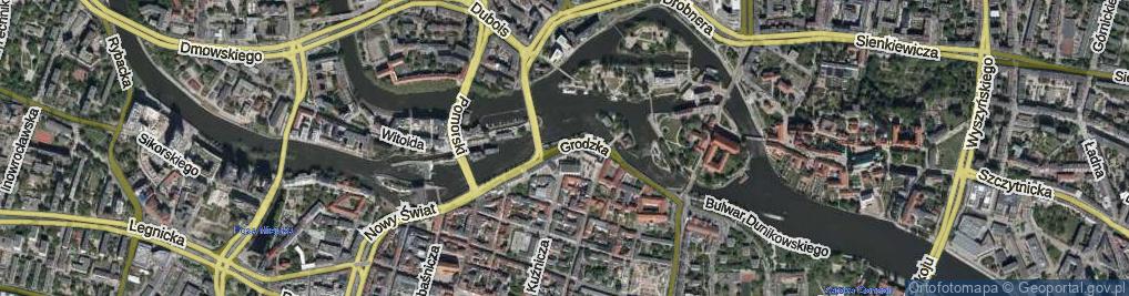 Zdjęcie satelitarne Grodzka ul.