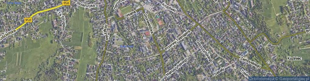 Zdjęcie satelitarne Grunwaldzka ul.