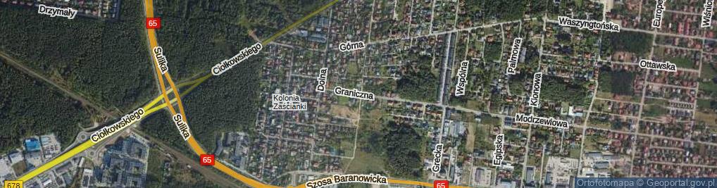 Zdjęcie satelitarne Graniczna ul.