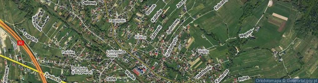 Zdjęcie satelitarne Grabowa ul.