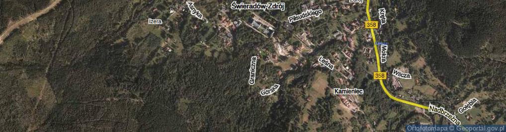 Zdjęcie satelitarne Graniczna ul.