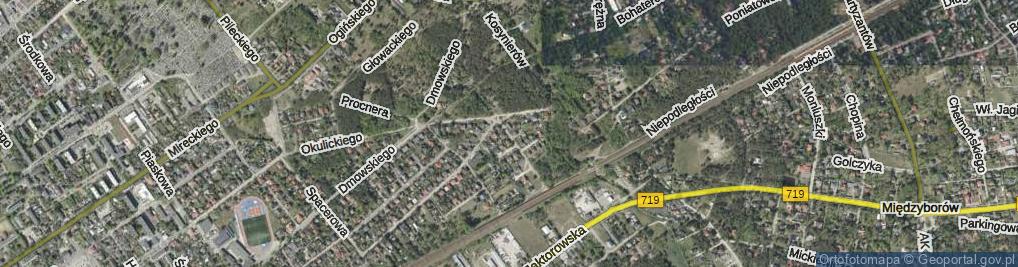 Zdjęcie satelitarne Grenadierów ul.