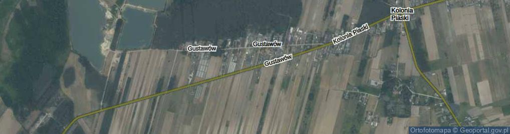 Zdjęcie satelitarne Gustawów ul.