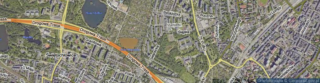 Zdjęcie satelitarne Gwarecka ul.